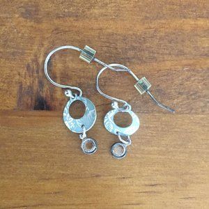 Holly Yashi Petite Sparkle Leaf Print Earrings